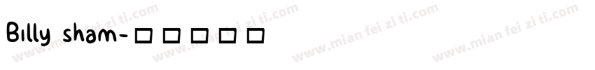 Billy sham字体转换